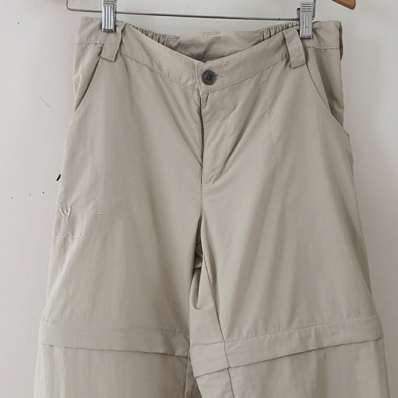 White Sierra Women Convertible Hiking Pants, Stone Color, Size M - Picture 2 of 13
